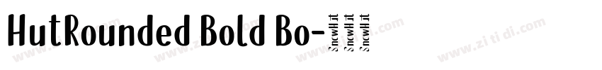 HutRounded Bold Bo字体转换